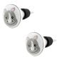 2 Pieces Hippo Flat Ceramic Wine Bottle Stopper